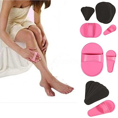 Smooth Away Legs Skin Pads Arm Face Hair Removal Remover Exfoliator Set Kit USA