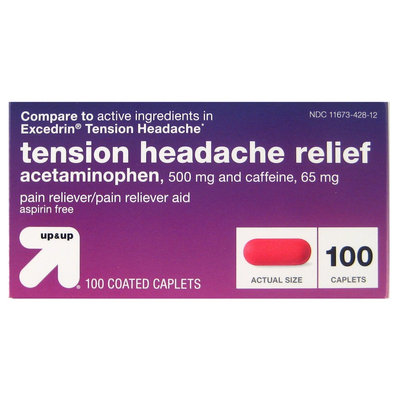 up & up Tension Headache Coated Caplets - 100 Count