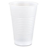 Boardwalk TRANSCUP14CT Translucent Plastic Cold Cups, 14oz, 50 Per Bag (Case of 20 Bags)