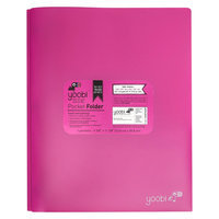 Yoobi Poly Cover Folders - Pink