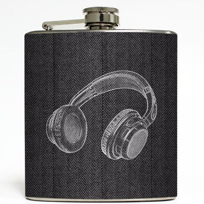 Let the Beat Rock - Liquid Courage Flasks - 6 oz. Stainless Steel Flask