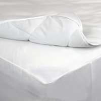 AllerEase 2-in-1 Waterproof Allergy Protection Mattress Pad-White (Full), Variation Parent