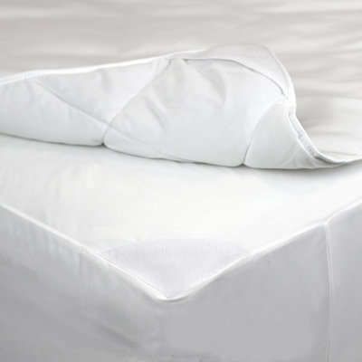 AllerEase 2-in-1 Waterproof Allergy Protection Mattress Pad-White (Full), Variation Parent