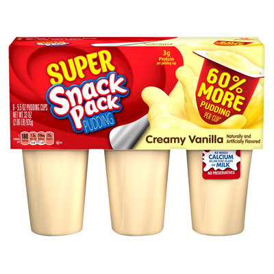 Conagra Foods Super Snack Pack Vanilla Pudding 5.5 oz 6 pk