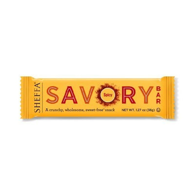 Sheffa Savory Bar, Spicy, 1.27-Ounce (Pack of 12)