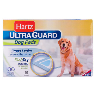 Hartz Mountain Corporation Hartz Ultra Guard Dog Pads Flash Dry 100 ct