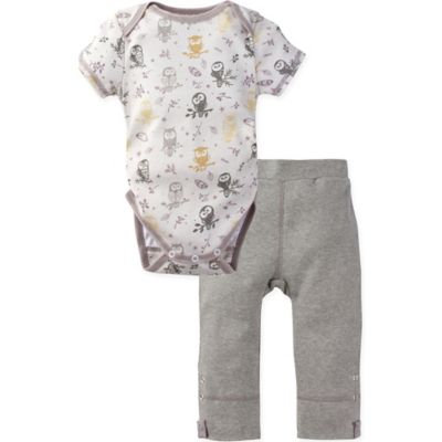 MiracleWear® Size 18-24M 2-Piece Posheez Snap 'n Grow Forest Owl Bodysuit and Pant Set in Grey