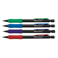 Office Depot(R) Brand Mechanical Pencils With Comfort Grip, 0.7mm, Pack Of 12