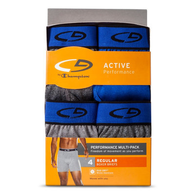 Men's Boxer Brief Assorted Large - 4 Pack - C9 Champion Underwear