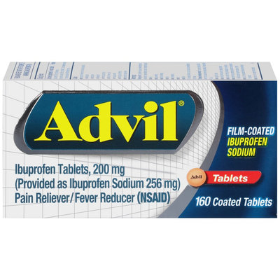 Pfizer Advil Pain and Fever Reducer Film Coated Ibuprofen Tablets - 160 Count