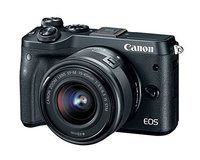 Canon M6 EOS 24.2MP Mirrorless Digital Camera with EF-M 15-45mm IS STM Lens (Black)
