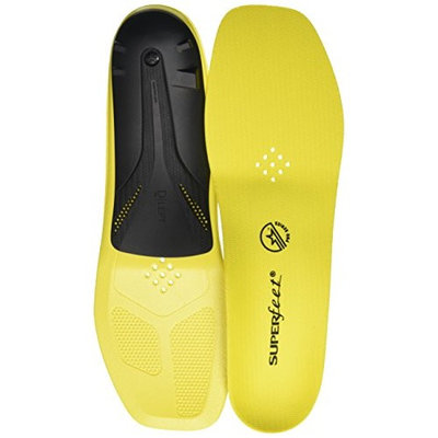Superfeet, CARBON Pro Hockey, Carbon Fiber Professional Performance Hockey Skate Insoles, Unisex, Blaze Yellow