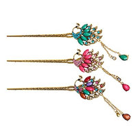Upupo Hairpins Fashion Long Hair Decor, Vintage Hairpin Alloy Headdress - Style Color Mixed Hairpins Hair Sticks Hair Forks for Women Birthday, Wedding Party Gift