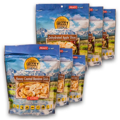 Grizzly Ridge Fruit Variety Snacks, (Pack of 6)