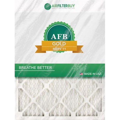 AFB Gold MERV 11 11.25x11.25x2 Pleated AC Furnace Air Filter. Filters. 100% produced in the USA. (Pack of 4)