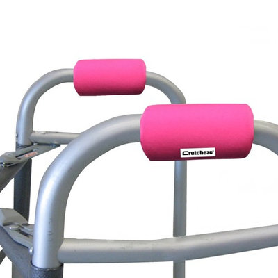 Crutcheze Pink Walker Hand Pads Covers Walker Accessories Comfortable Hand Cushions Moisture Wicking Antibacterial Washable Made in USA
