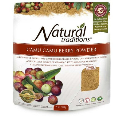 Natural Traditions Camu Camu Berries Powder Pouch, 3.5 Ounce