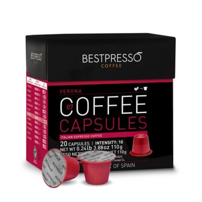 Bestpresso 40-Count Verona Blend Nespresso® Compatible Gourmet Coffee Capsules