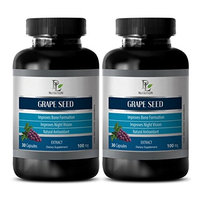 Anti fungal supplements - GRAPE SEED EXTRACT - Grape seed extract bulk - 2 bottles 60 capsules