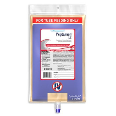 Peptamen 1.5 Tube Feeding Formula 1000 mL Bag Ready to Hang Adult - 1 Each