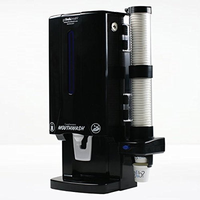 Got Fresh Breath Mouthwash Dispenser Mini (Black) - For GotFreshBreath Alcohol-free Mouthwash (Pack of 2)