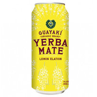 Guayaki Yerba Mate Lemon Elation 16 oz Cans - Pack of 12