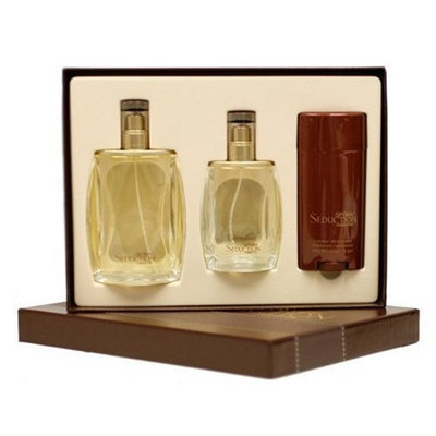 Spark Seduction By Liz Claiborne For Men. Gift Set (Cologne Spray 3.4 Oz + Aftershave Spray 1.7 Oz + Deodorant Stick 2.6 Oz).