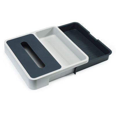 Joseph Joseph - Drawer Store with Bag Dispenser - Grey/Grey