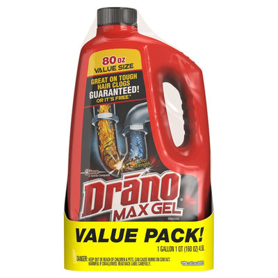 Drano Max Gel Value Pack - 80 Fl Oz