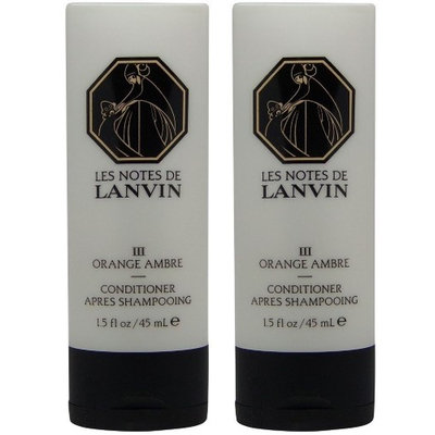 Les Notes de Lanvin Orange Ambre Conditioner Lot of 2 Bottles. Total of 3oz (Pack of 2)