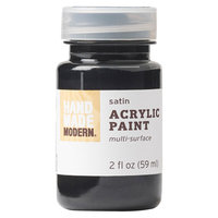 Plaid Enterprises, Inc. Hand Made Modern - 2oz Acrylic Paint - Satin - Coal (Grey)
