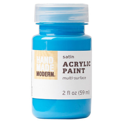 Plaid Enterprises, Inc. Hand Made Modern - 2oz Acrylic Paint - Satin - Bright Blue