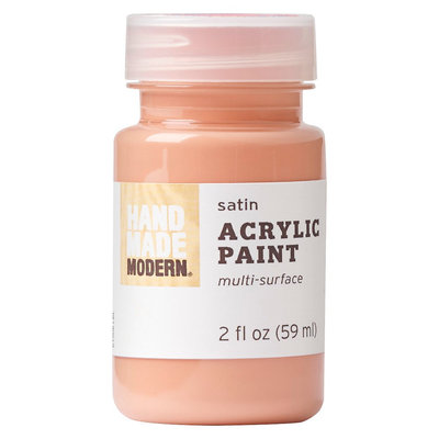 Plaid Enterprises, Inc. Hand Made Modern - 2oz Acrylic Paint - Satin - Coral
