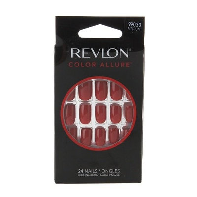 Revlon Color Allure Press On Nails, Revlon Red 24 ea (Pack of 6)