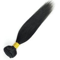 Xiaoliangziyz 1 Bundles Brazilian Virgin Human Hair Weft Weave Weaving Straight Extensions Black