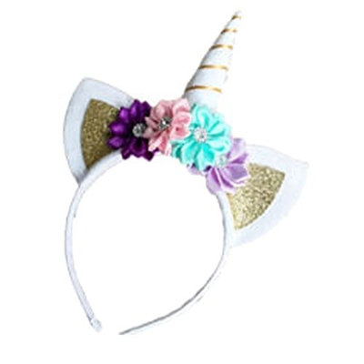 Sylvia QE Unicorn Kids and Adults Hair Band Birthday Headband Decor for Young Ladies and Girl