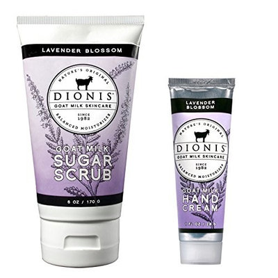 Dionis Goat Milk Skincare Gift Set - Sugar Scrub & Hand Cream in