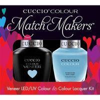 CUCCIO COLOUR - LED/UV Gel and Nail Lacquer DUO pack .5oz/15ml (6101 - Under Blue Moon) by Cuccio