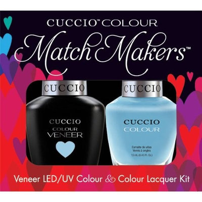 CUCCIO COLOUR - LED/UV Gel and Nail Lacquer DUO pack .5oz/15ml (6101 - Under Blue Moon) by Cuccio