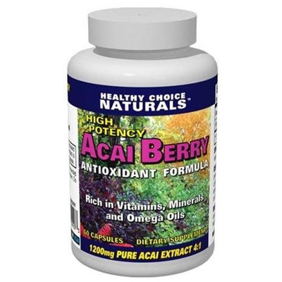 Acai Berry Extract 1200mg - Extra Strength 4:1 Concentrate/60-count Capsules