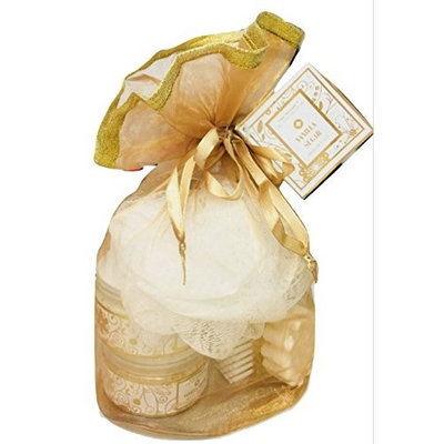 Mother's Day Beauty Bath Shower Gift Set - Vanilla Sugar Shower Gel | Body Lotion | Body Scrub | Bath Salts | Bath Soap
