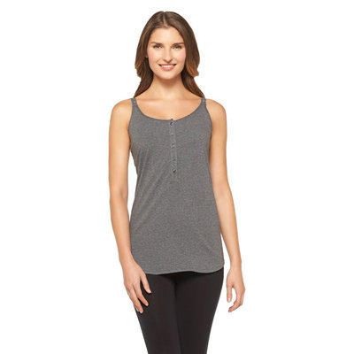 Delta Women's Nursing Cotton Cami Dark Heather (XXL)