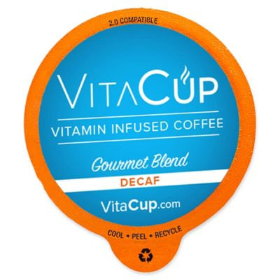 VitaCup Vitamin Infused Coffee Pods - Gourmet Decaf Blend