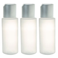 JUVITUS Disc Cap Travel Refillable Bottles - 2 oz (3 Pack)