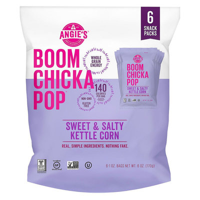 Angie's Boomchickapop Sweet & Salty Kettle Corn - 1oz 6ct