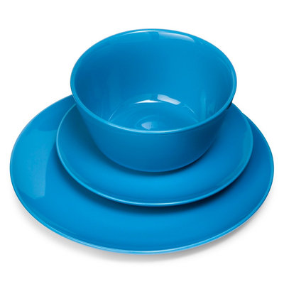 Room Essentials Coupe Blue 12 piece Dinnerware Set