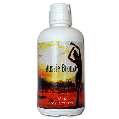 Aussie Bronze 8% (Med) Organic and Natural Blend Spray Tan Solution - 64 oz - Free Ship