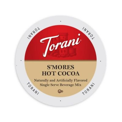 Single Cup Coffee Torani Indulgent Beverages S'Mores Hot Cocoa Single-serve Portion Pack for Keurig K-Cup Brewers