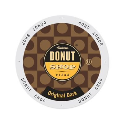 Single Cup Coffee Authentic Donut Shop Blend Original Dark, Single Serve Cup Portion Pack for Keurig K-Cup Brewers