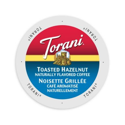 Single Cup Coffee Torani Coffee Toasted Hazelnut, Single Serve Cup Portion Pack for Keurig K-Cup Brewers